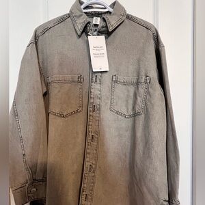 H&M Gray Denim Jacket